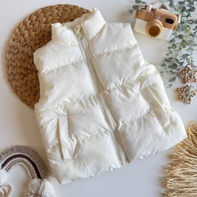 Unisex Krem Su Geçirmez Şişme Yelek
