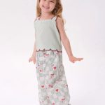 Desenli Balon Pantolon Takım-Yesil