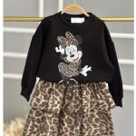 Mickey Leoparlı Etekli Takım