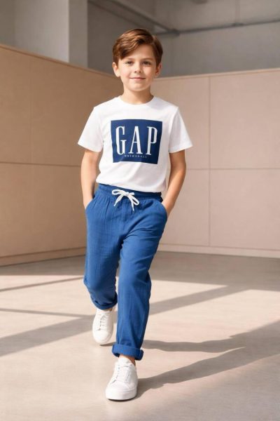 Gap Lacivert Takım(Alt Kumaş Müslin)