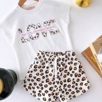 Love Leopar Şortlu Takım