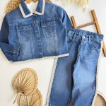 Dantelli Denim 2li Takım