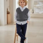 Gömlek Süveter Pantolon Takım 3 LÜ Set