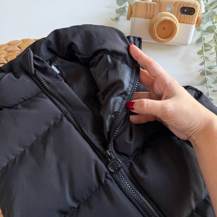 Unisex Siyah Su Geçirmez Şişme Yelek - Görsel 3