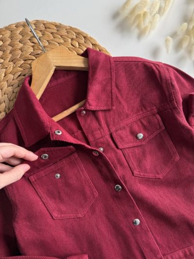 Unisex Denim Bordo Takım - Görsel 2