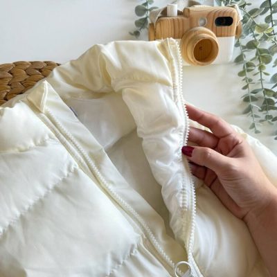 Unisex Krem Su Geçirmez Şişme Yelek - Görsel 2