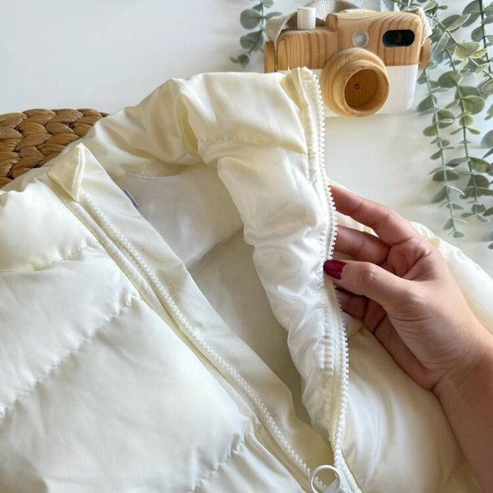 Unisex Krem Su Geçirmez Şişme Yelek - Görsel 2