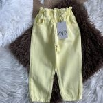 Kız Çocuk SARI JEAN PANTOLON