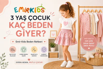 3 yaş çocuk kaç beden giyer - EmirrKids beden rehberi